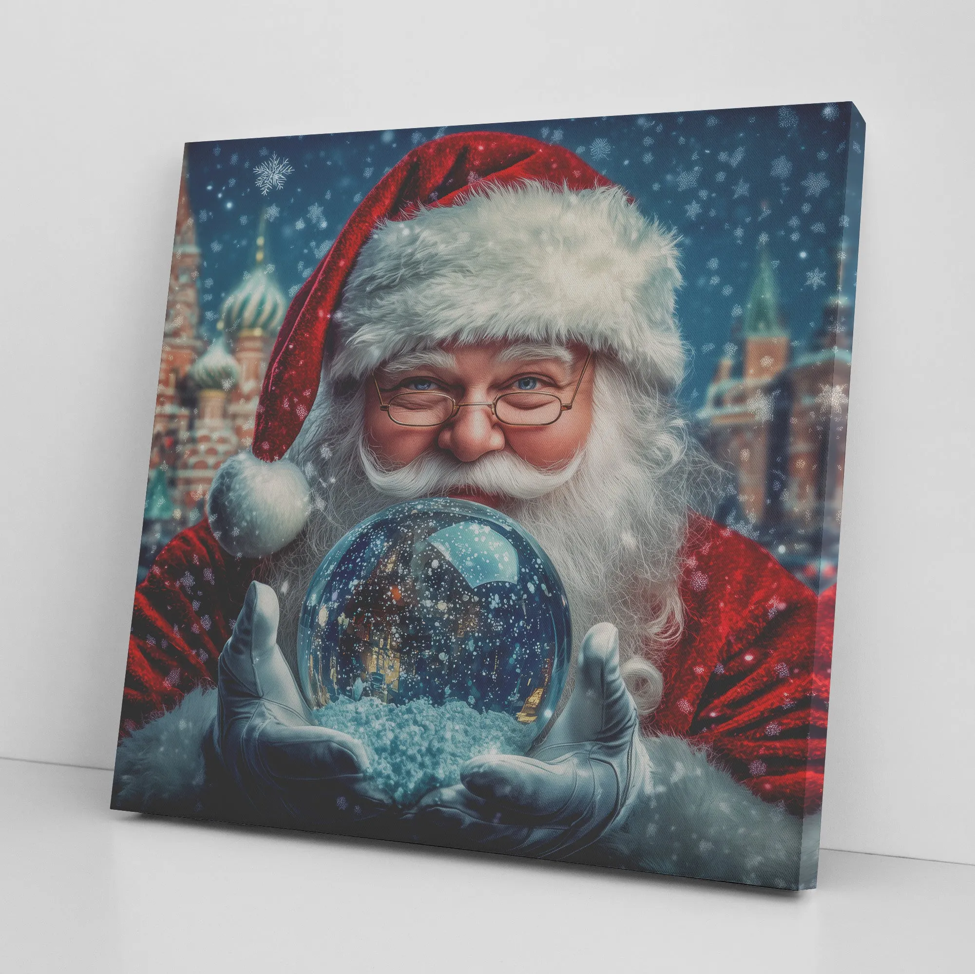 Santa Art - Santa's Snowglobe