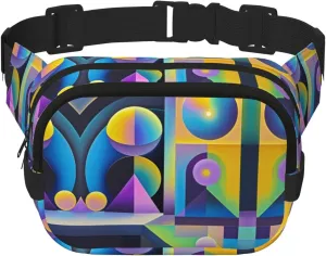 Silent Drift Print Crossbody Waist Bag, Adjustable Everywhere Fanny Packs for Men&Women/Traveling/Outdoors/Hiking