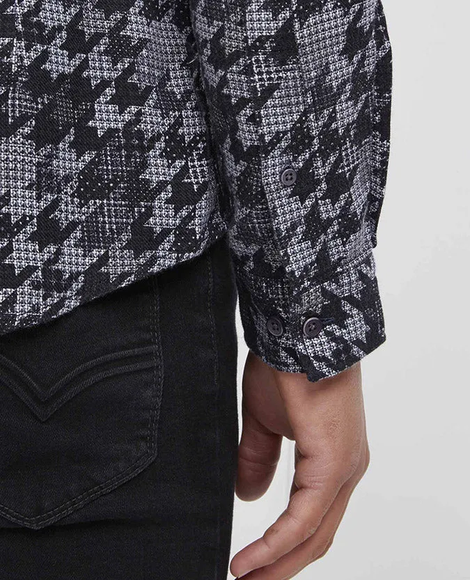Slim Fit Printed Cotton Shirt
