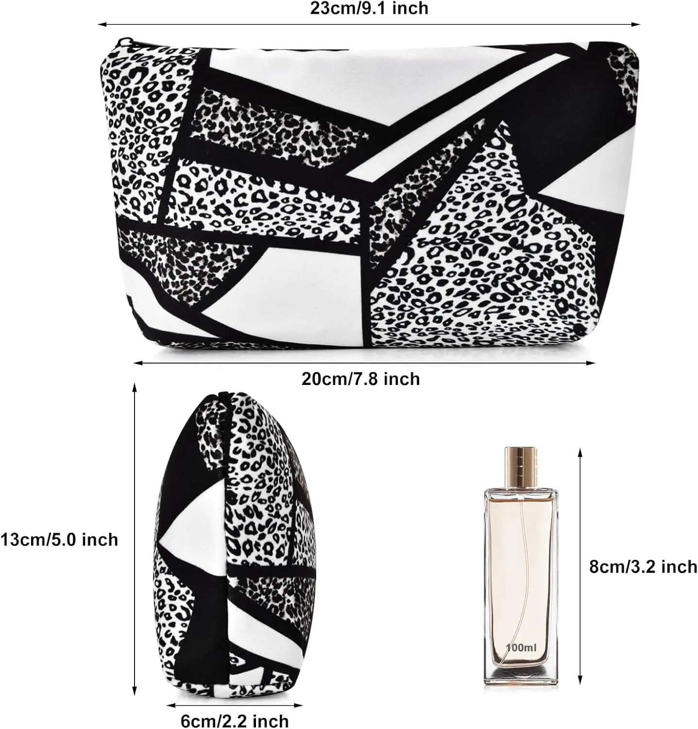 Small Travel Makeup Bag for Purse, Cute Cosmetic Bag for Women, Make Up Pouch, Makeup Brush Organizer Bags, Skincare Toiletry Bag, Pouches For Purse