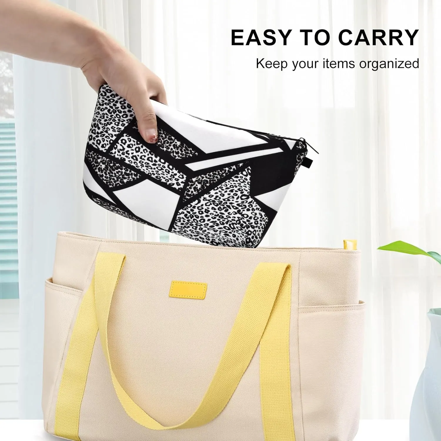 Small Travel Makeup Bag for Purse, Cute Cosmetic Bag for Women, Make Up Pouch, Makeup Brush Organizer Bags, Skincare Toiletry Bag, Pouches For Purse
