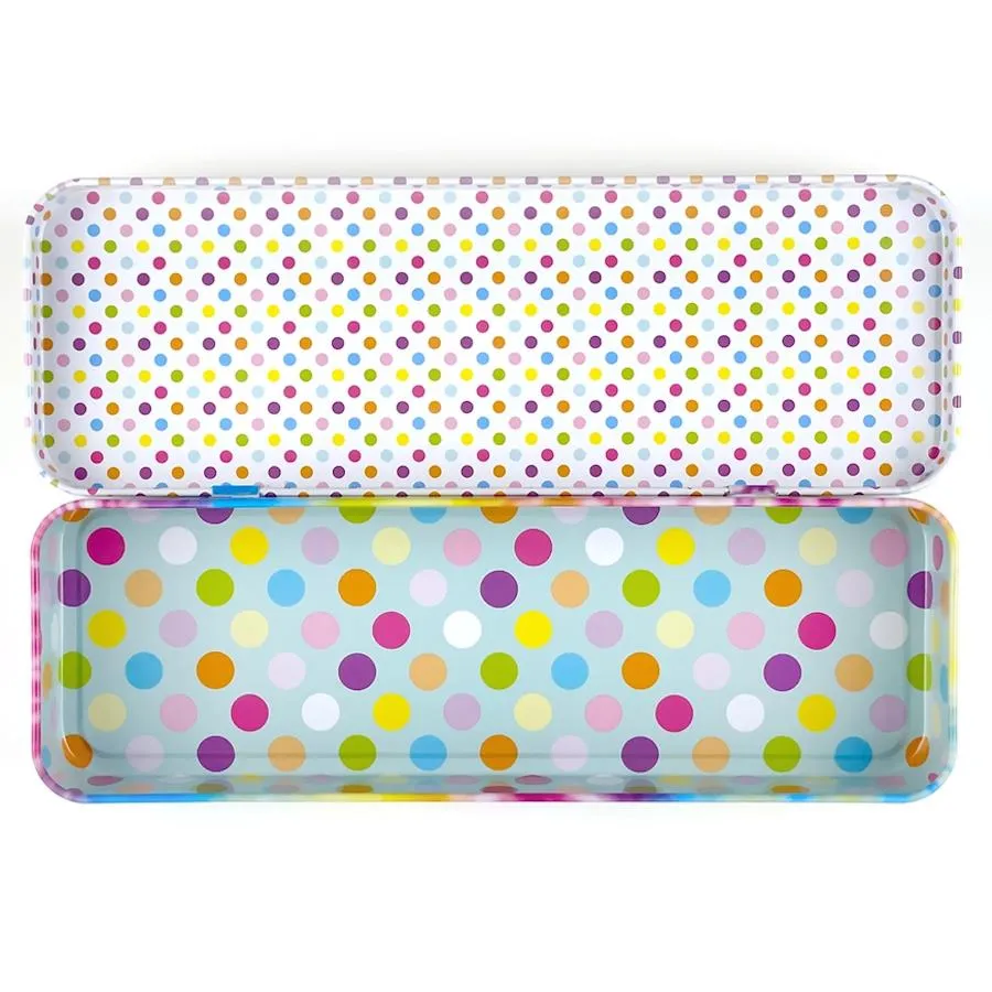 Smarty Pants Paper Pencil Box - Smiley Tie Dye