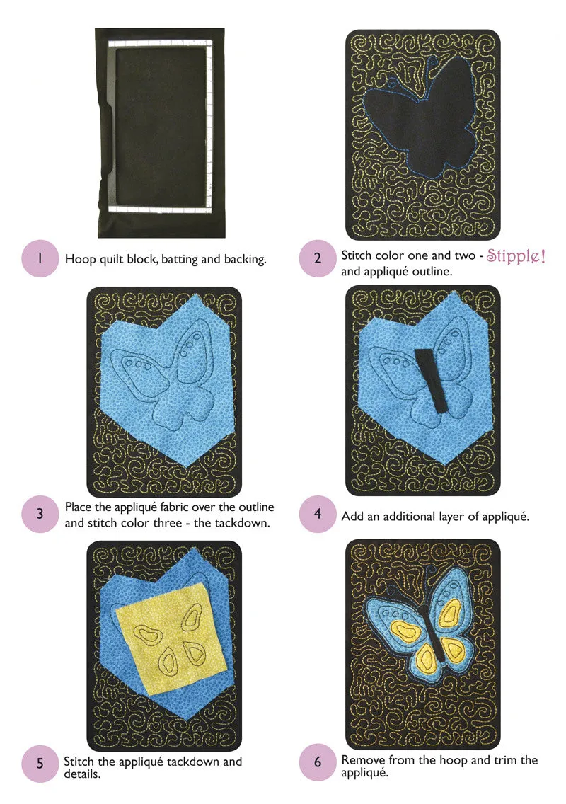 Stipple!™ Butterflies - Physical Card