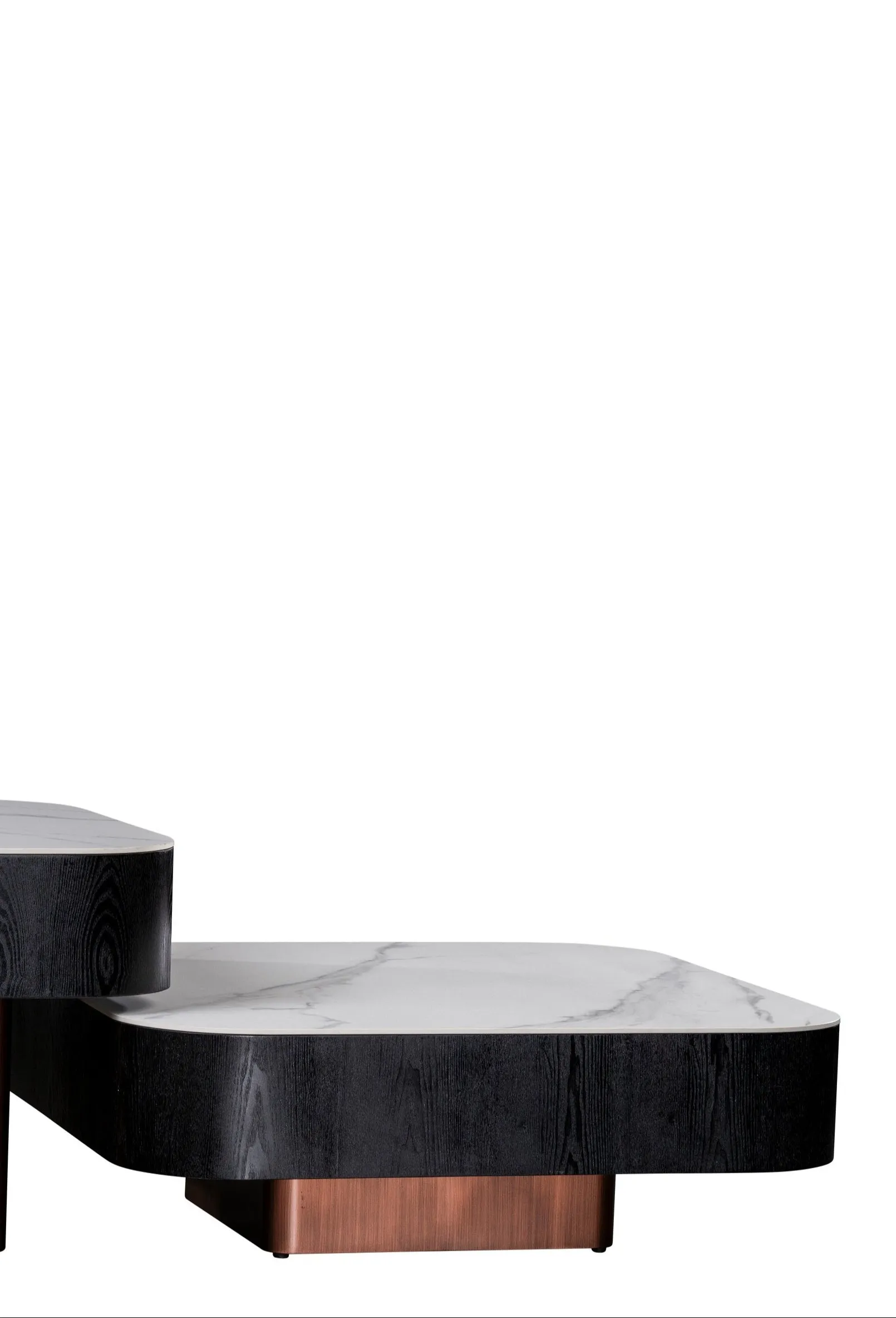 Styles Ceramic Top Set of 2 Coffee Table Set with Storage