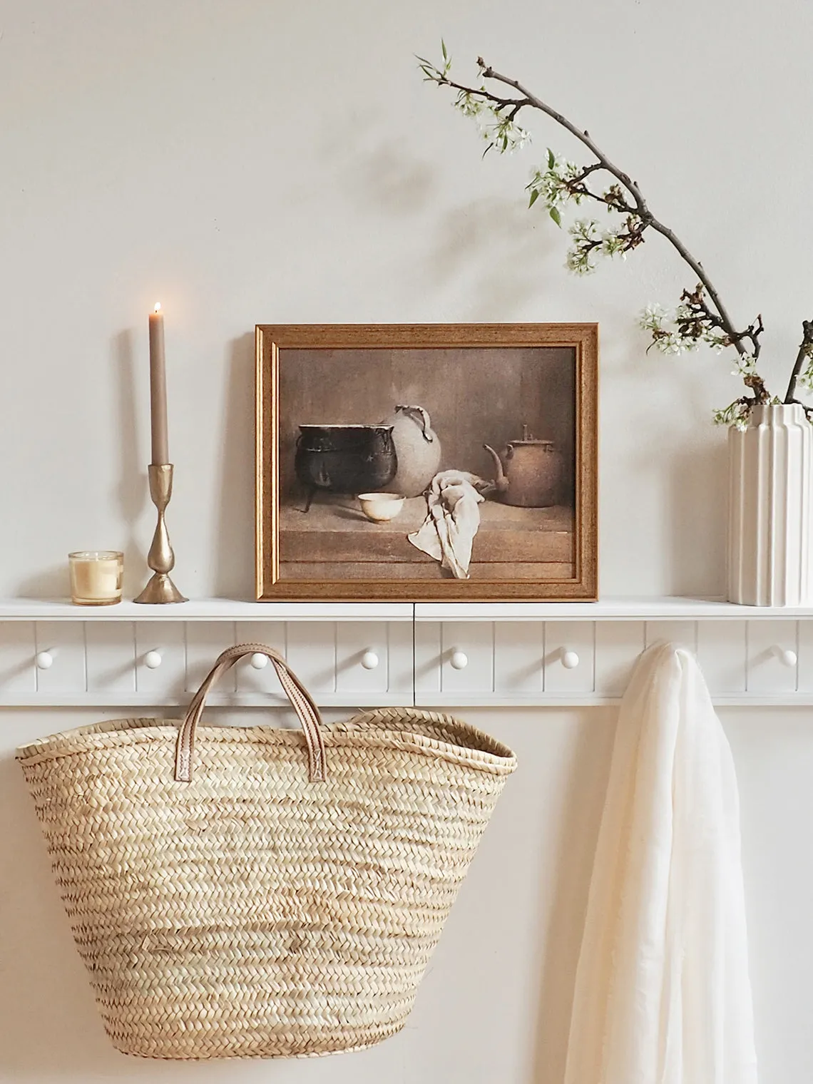 Tea Kettle Still Life Framed Canvas Print | 11x14