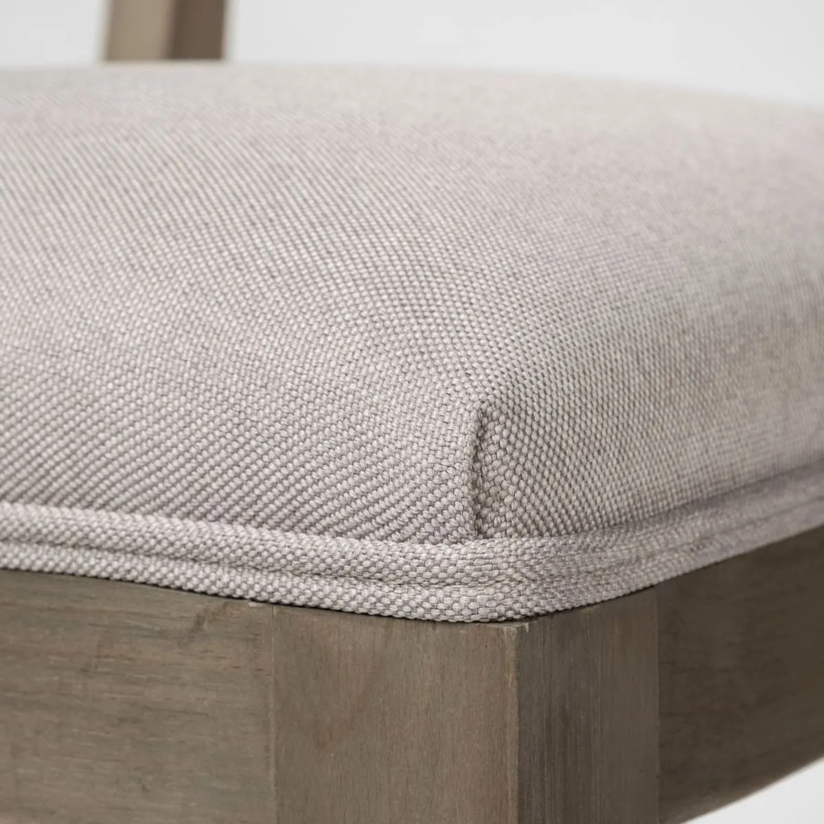 Tenton Dining Chair Gray Fabric | Gray Wood