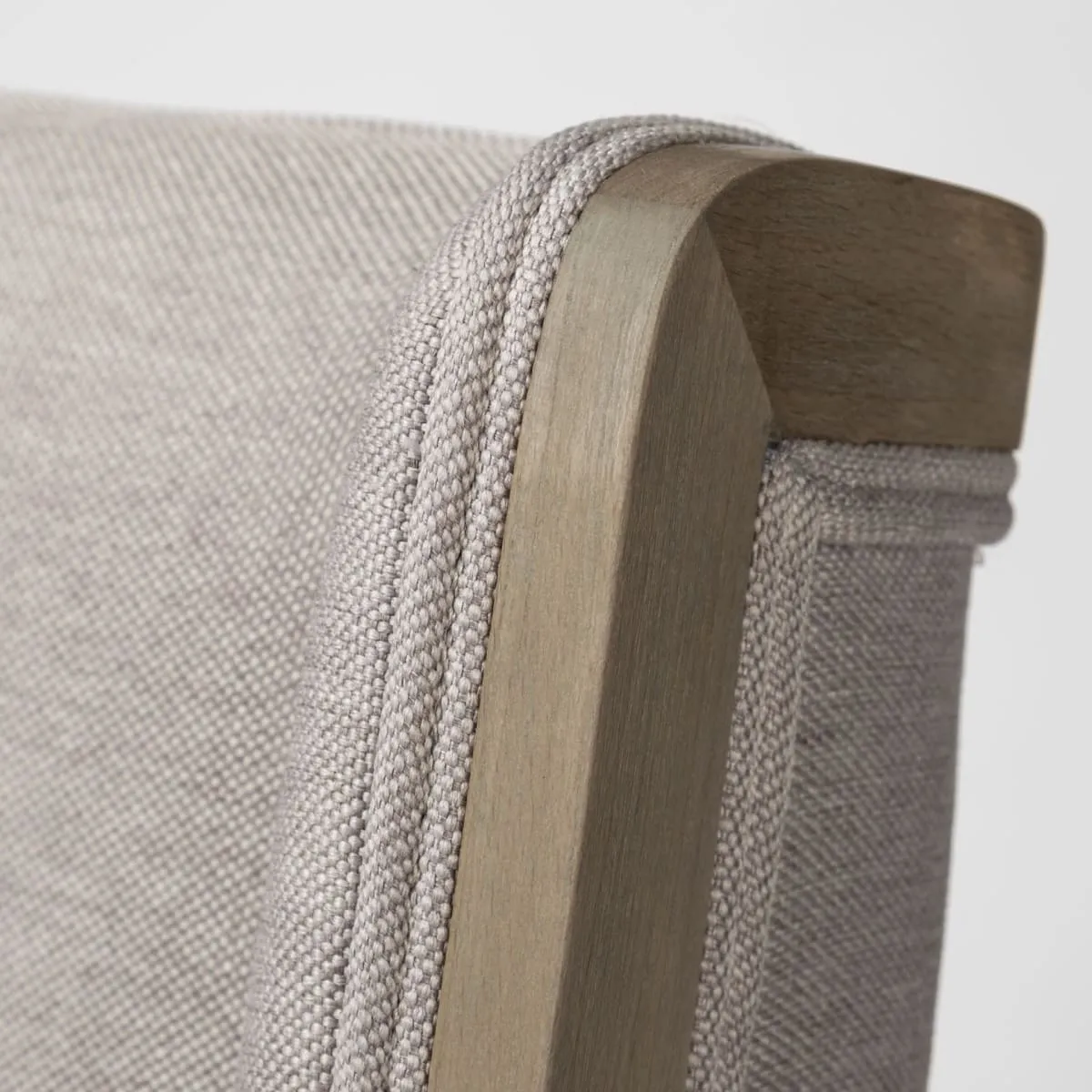 Tenton Dining Chair Gray Fabric | Gray Wood
