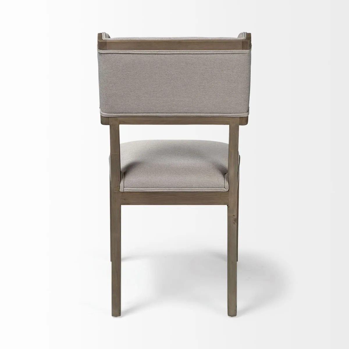 Tenton Dining Chair Gray Fabric | Gray Wood