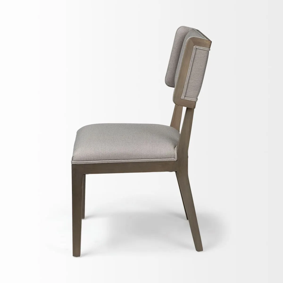 Tenton Dining Chair Gray Fabric | Gray Wood