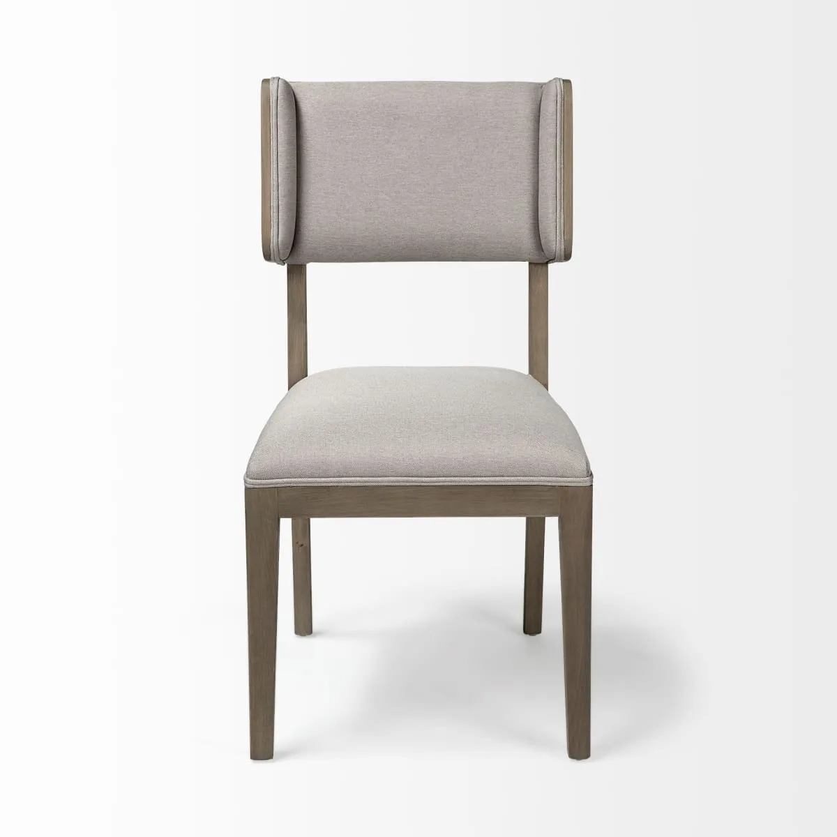 Tenton Dining Chair Gray Fabric | Gray Wood