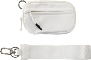 The Iris' Wallet 2nd Gen, 63.6"" The Iris Pouch Wristlet, Zippered Card Case With Id Window/Hand strap (beige), 15*9*2cm