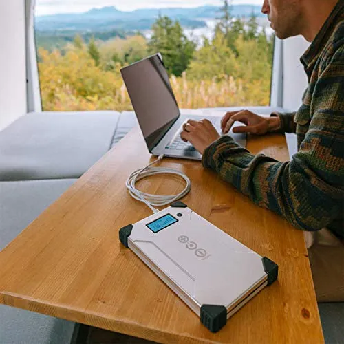 Voltaic Systems Array Rapid Solar Backpack Charger for Laptops | Includes a Battery Pack (Power Bank) and 2 Year Warranty | Powers Laptops Including MacBook, Phones, USB Devices, More - Matte Black Panel