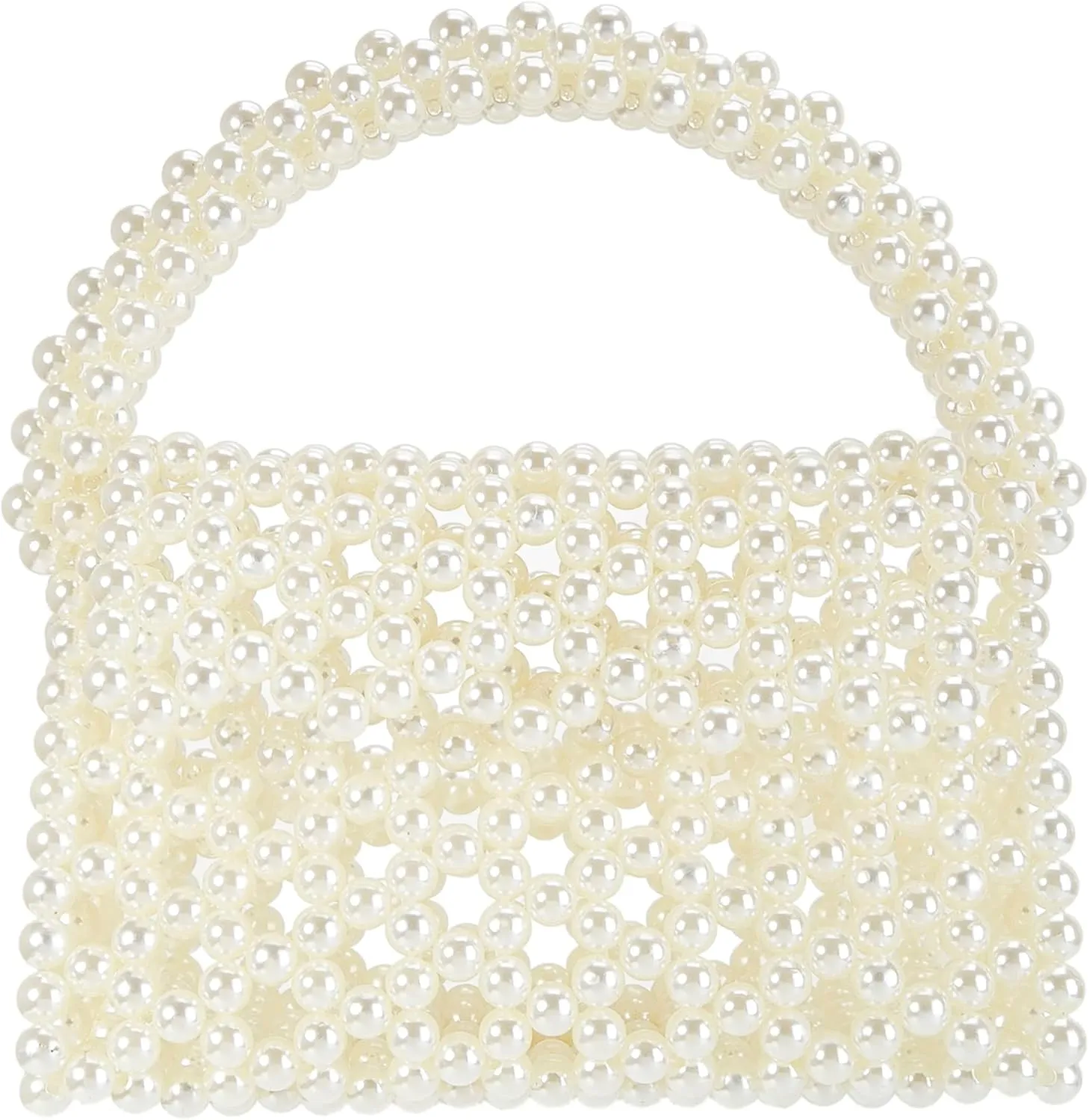 YUSHINY Candy Color Acrylic Beaded Hollow Handbag Evening Clutch Triangle Bags for Wedding Party